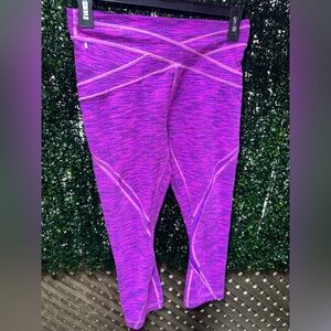 Lululemon Free Flow Crop - Diamond Jacquard Space Dye Vibrant Lululemon Leggings